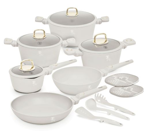BERLINGERHAUS Sada nádobí s titanovým povrchem 15 ks Sahara Collection BH-8081