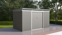Zahradní domek G21 GRAH 700 - 340 x 206 cm, metalický šedý (4)