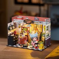 Hračka Robotime miniatura domečku Garáž (10)