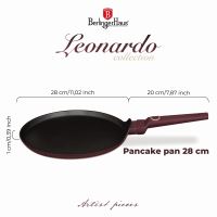 BERLINGERHAUS Pánev na palačinky s titanovým povrchem 28 cm Leonardo Collection BH-8026 (4)