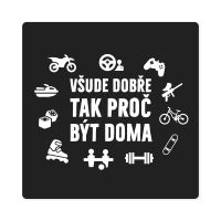 ALBI Pánské tričko - Všude dobře, proč být doma, vel. XL (1)