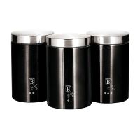 BERLINGERHAUS Dóza na potraviny sada 3 ks Royal Black Collection BH-6296 (5)
