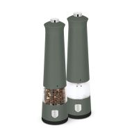 BERLINGERHAUS Mlýnek na pepř a sůl elektrický sada 2 ks Matte Green Collection BH-9885 (1)