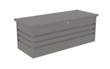 Zahradní box G21 Denver 560 L, metalický šedý plechový (6)