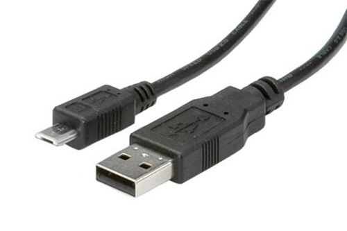 Kabel USBA(M)-microUSB B(M), 5pinů Nokia CA-101, Kodak #8913907 0,8m, černý