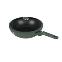 BERLINGERHAUS Pánev wok s poklicí a titanovým povrchem 28 cm Matte Green Collection BH-8159 (2)