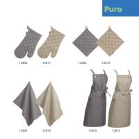 KELA Podložka pod hrnec Puro 55% bavlna/45% len šedý 20,0x20,0cm KL-12804 (3)