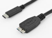 Kabel USB 3.1 konektor C/male - USB 3.0 konektor Micro-B/male ,1m (1)