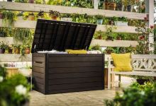 Zahradní box Keter Ontario 850 L wood hnědý (1)