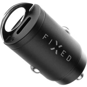 Nabíječka FIXED s 2xUSB-C výstupem v miniaturním provedení, podpora PD, 30W, černá