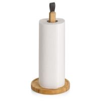 KELA Držák kuchyňských rolí Clea bambus světle hnědý 33,0cm 16,0cm KL-12029 (5)
