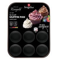 BERLINGERHAUS Forma na muffiny s nepřilnavým povrchem 12 ks Black Rose Collection BH-8671 (1)
