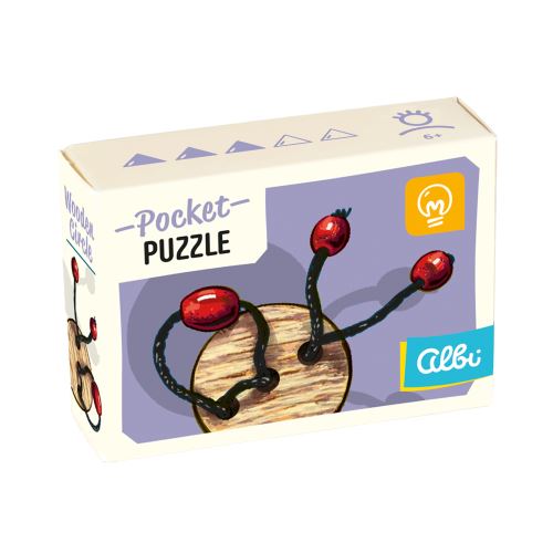 ALBI Pocket Puzzle - Wooden Circle 3/5