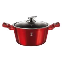 BERLINGERHAUS Kastrol s mramorovým povrchem a poklicí 24 cm Burgundy Metallic Line BH-1257 (13)