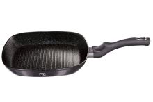 Pánev Berlingerhaus grilovací s mramorovým povrchem a poklicí 28 cm Carbon PRO Line BH-6909 (2)