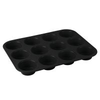 BERLINGERHAUS Forma na muffiny 12 ks Matte Black Collection BH-7950 (1)