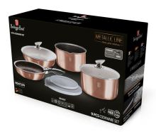 BERLINGERHAUS Sada nádobí s odnímatelnou rukojetí 9 ks Rosegold Metallic Line BH-6147 (6)