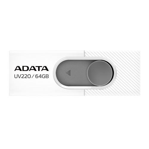 Flashdisk Adata UV220 64GB, USB 2.0, white/gray