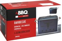 PROGARDEN Přenosný gril na dřevěné uhlí GRILL KING 43 x 20 cm modrá KO-C83000120 (1)