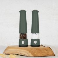 BERLINGERHAUS Mlýnek na pepř a sůl elektrický sada 2 ks Matte Green Collection BH-9885 (5)