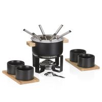 KELA Fondue sada Gunten nerez černá 19,0cm 20,0cm 1,6l KL-10068 (7)