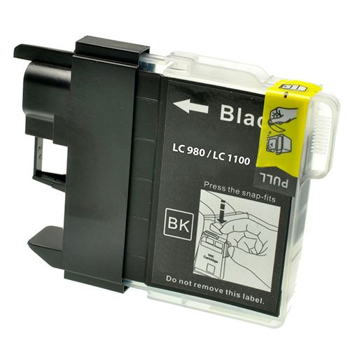 Inkoust LC980Bk/1100Bk kompatibilní černý pro Brother (17ml)