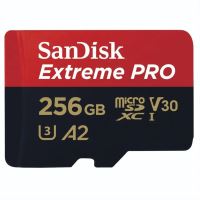 Paměťová karta Sandisk Extreme PRO microSDXC 256GB A2 C10 V30 UHS-I U3 200MB/s (čtení), 140MB/s (zápis) + SD Adapter Paměťová karta Sandisk Extreme PRO microSDXC 256GB A2 C10 V30 UHS-I U3 200MB/s (čtení), 140MB/s (zápis) + SD Adapter