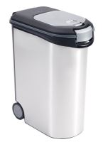 Zásobník Curver na krmivo 20 kg / 54 l metalický bílý (2)