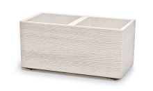 Květináč Prosperplast MADERA CASE eco wood 77 cm bílý eco (4)
