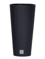 Květináč Prosperplast Rato Tubus s vkladem antracit 25 cm Květináč Prosperplast Rato Tubus s vkladem antracit 25 cm