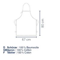 KELA Zástěra Cora 100% bavlna světle zelené/zelené pruhy 80,0x67,0cm KL-12815 (1)