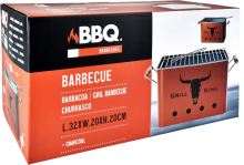 PROGARDEN Přenosný gril na dřevěné uhlí GRILL KING 43 x 20 cm cihlová KO-C83000140 (1)