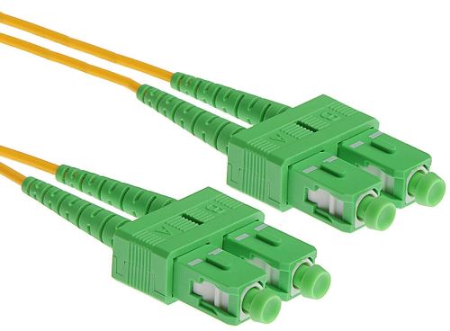 Patch kabel optický duplex SC/APC-SC/APC 09/125 2m SM
