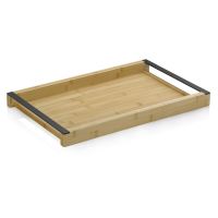 KELA Servírovací tác Kiril 54x35 cm bambus černá KL-12597 (1)