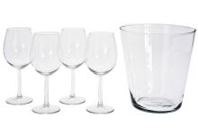 Sklenice Excellent na víno + chladič, sada 5 ks KO-VER000576 (2)