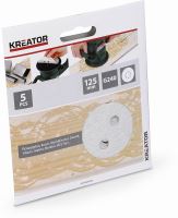 Brusný papír Kreator KRT230559 125mm na barvu G240, 5ks (1)