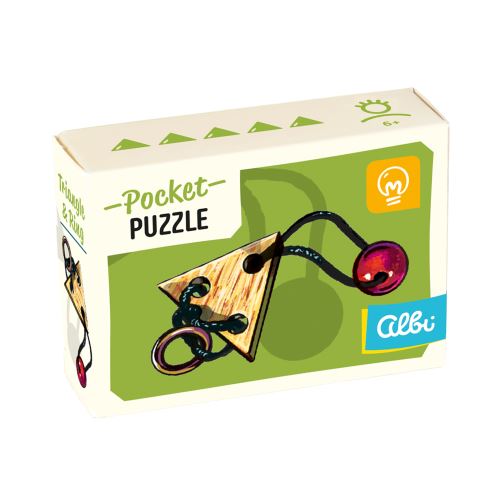 ALBI Pocket Puzzle - Triangle and ring 5/5