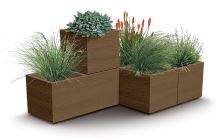 Květináč Prosperplast MADERA CASE eco wood 77 cm bílý eco (2)