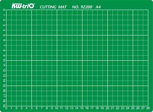 Řezací podložka KW-triO A4 9Z200 pro řezání odlamovacím nebo rotačním nožem, zelená