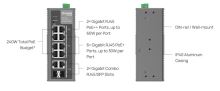 Switch TP-Link IES210GPP průmyslový, 2x SFP combo, 8x GLan s Poe+, 240W, Omáda SDN (6)
