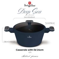 BERLINGERHAUS Kastrol s titanovým povrchem a poklicí 24 cm Deep Sea Collection BH-8377 (3)