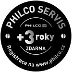 BEZPLATNÝ SERVIS +3 ROKY po registraci na www.philco.cz