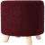 EXCELLENT Taburet s úložným prostorem TEDDY 40 x 37 cm červená burgundy KO-AAK400230 EXCELLENT Taburet s úložným prostorem TEDDY 40 x 37 cm červená burgundy KO-AAK400230