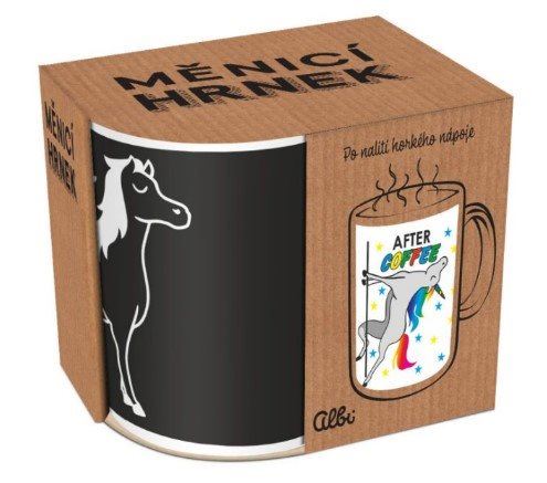 Albi Měnící hrnek Jednorožec u tyče 310 ml