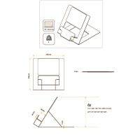 Stojan Fellowes Hylyft pod notebook, 6 pozice výšky, stříbrný, s pouzdrem (9)