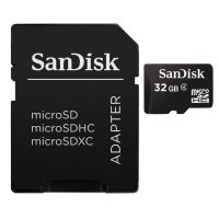Paměťová karta Sandisk microSDHC 32 GB class 4 + adaptér (1)