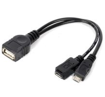 Kabel PremiumCord USB redukce USB A/female+Micro USB/female - Micro USB/male OTG Kabel PremiumCord USB redukce USB A/female+Micro USB/female - Micro USB/male OTG