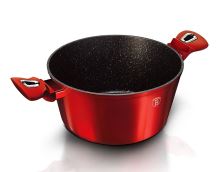 Hrnec Berlingerhaus BH-1258 Burgundy Metallic Line s mramorovým povrchem a poklicí 28 cm (3)