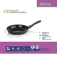 Pánev Atura litý hliník černá 24 cm (2)