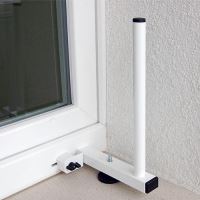 Držák antén/teploměrů na plastová okna, bez nutnost vrtání do konstrukce, nosnost 0,8kg (6)